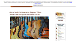 Desktop Screenshot of gitarrenguide.com