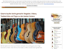 Tablet Screenshot of gitarrenguide.com